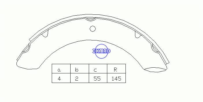 Sapatas de freio de tambor do TOYOTA TRUCK Land Cruiser FMSI: 8111-S469 OEM: 04494-60010 MK2221 GS7044, OK-BS058